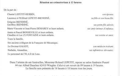 Monsieur Roland LEPETIT