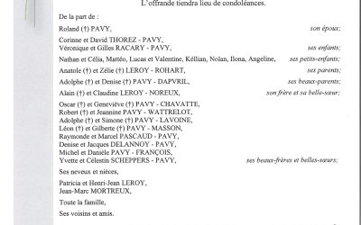 Mme Michelle PAVY née LEROY