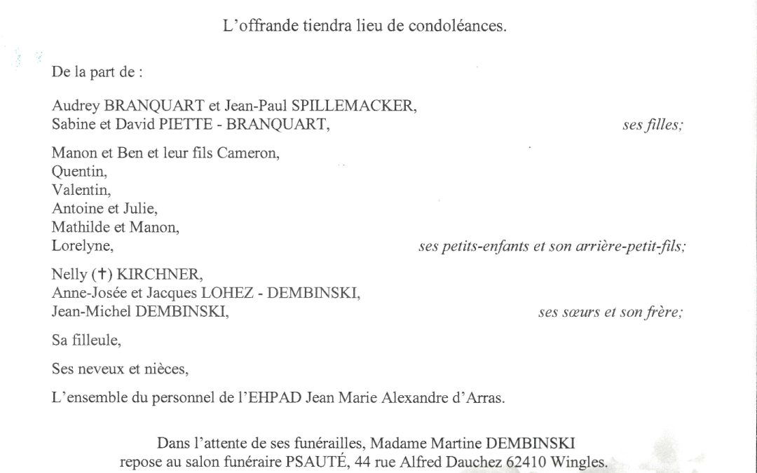 Mme Martine DEMBINSKI