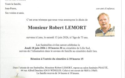 Monsieur Robert LEMORT